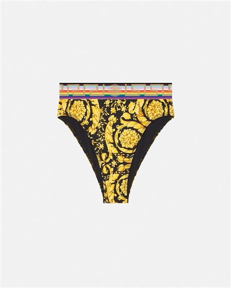 versace baroque swimsuit|Versace barocco bikini.